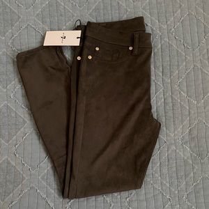 Suede pants